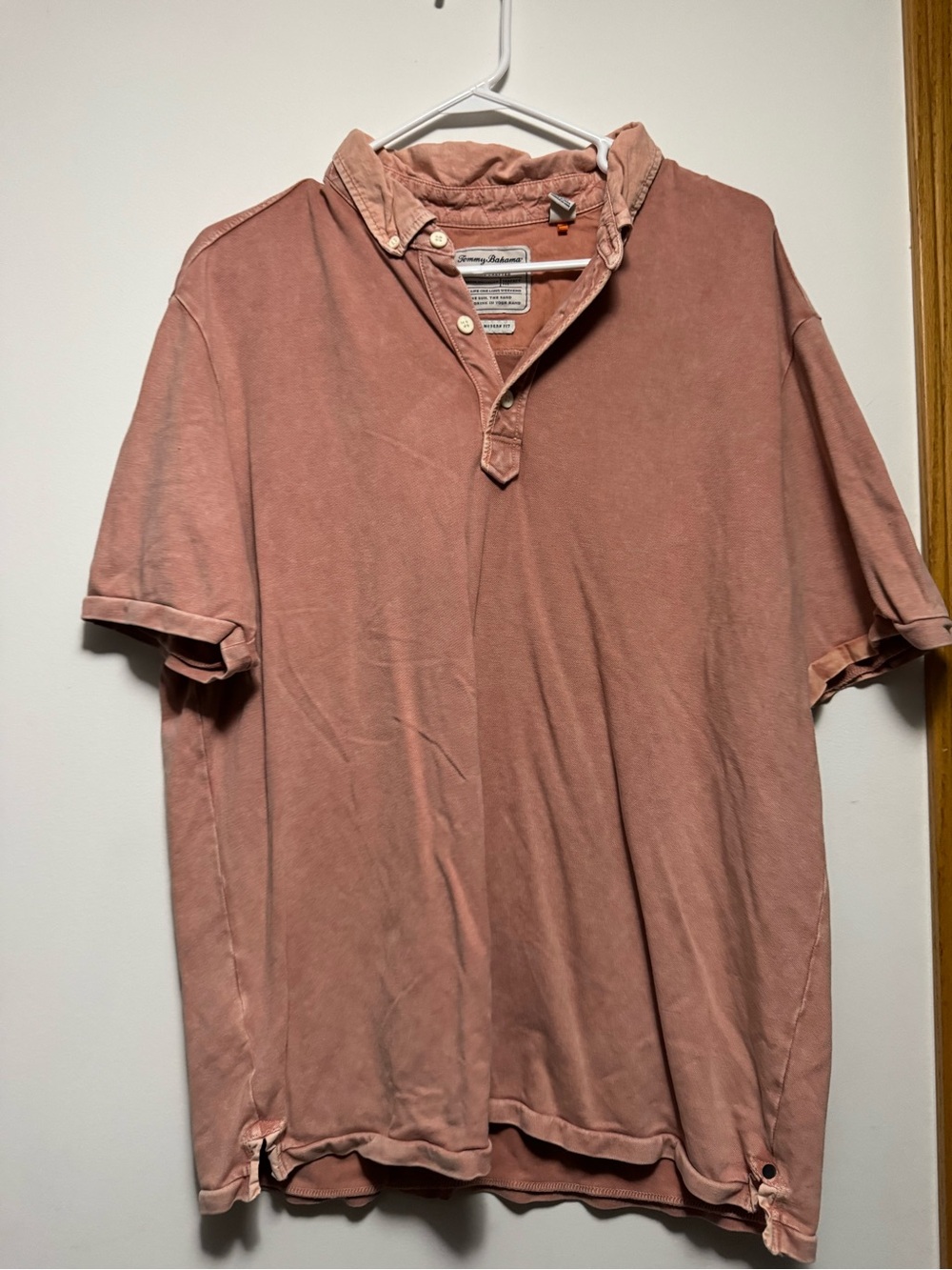 Tommy Bahama Men's Washed Rose Polo Shirt